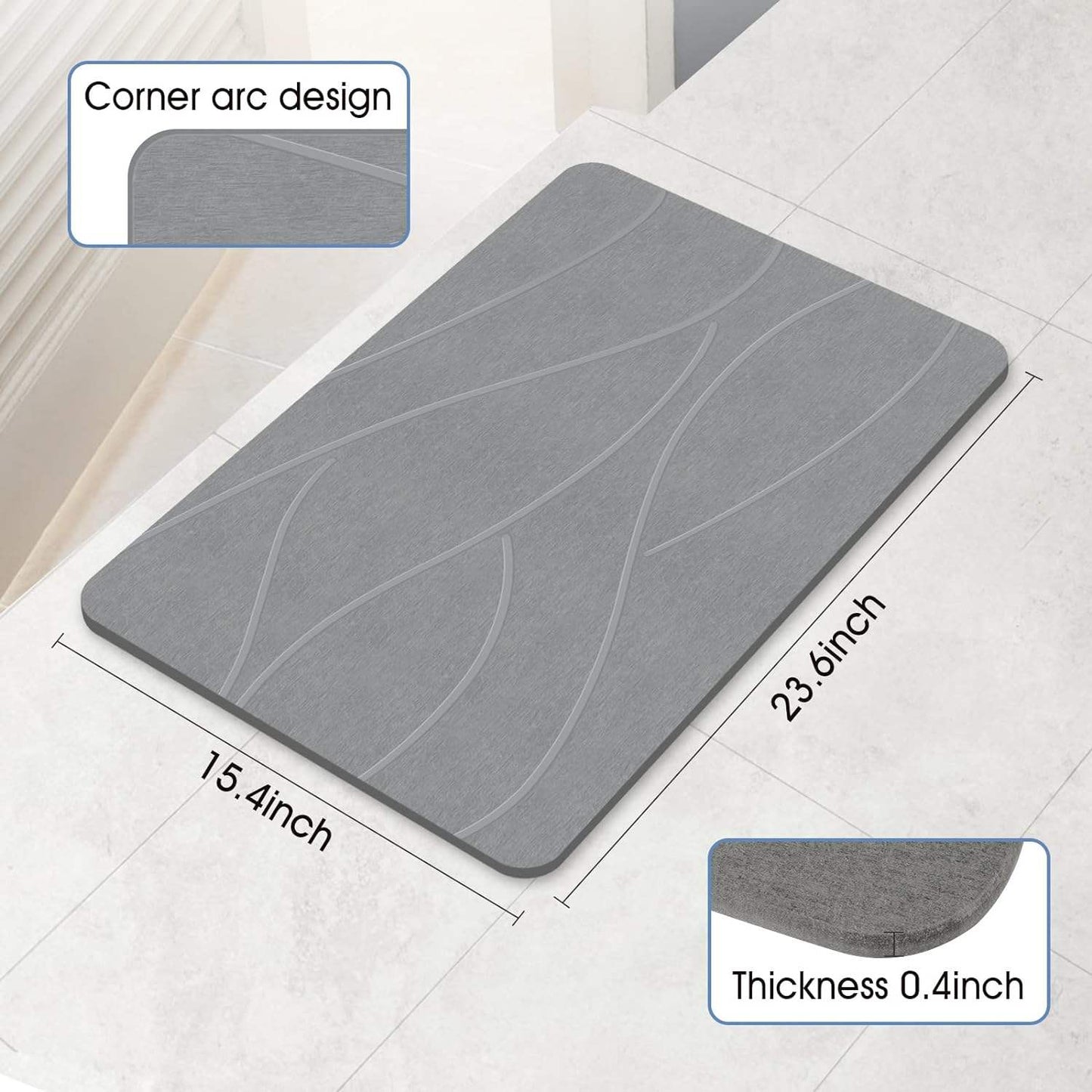 Dryora  | Stone Bath Mat